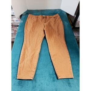 Lane Bryant Jeans Size 20 Womens Brown Stretch Pants Ladies High Rise Skinny